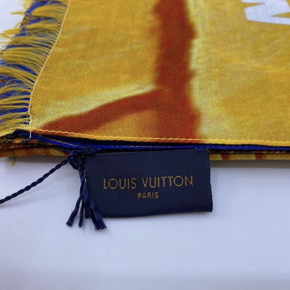 New Authentic Louis Vuitton Brick Road Stole Scarf Virgil Abloh - Picture 9 of 12